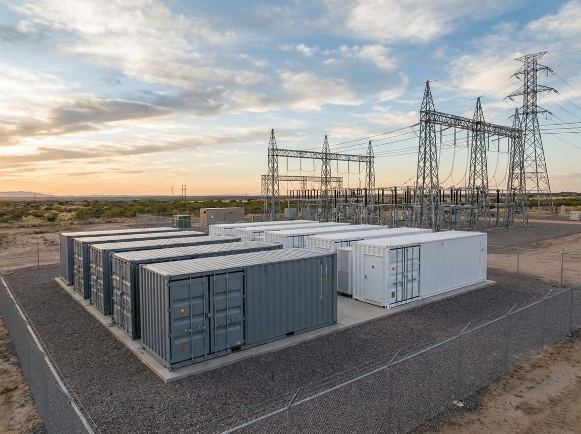 Système de stockage d'énergie par batteries raccordé à un poste électrique